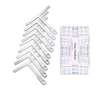 Guitar Radius Gauge & String Righello Height Set Universale Guitar Gauge Tool Righello per Chitarra Setup Luthiers Strumenti