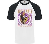 Guitar Riffs Sono La Mia Lingua Maglietta Baseball S/S Da Uomo