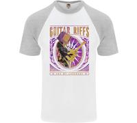 Guitar Riffs Sono La Mia Lingua Maglietta Baseball S/S Da Uomo