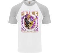 Guitar Riffs Sono La Mia Lingua Maglietta Baseball S/S Da Uomo