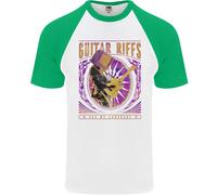 Guitar Riffs Sono La Mia Lingua Maglietta Baseball S/S Da Uomo