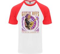 Guitar Riffs Sono La Mia Lingua Maglietta Baseball S/S Da Uomo