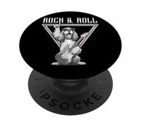 Guitar Rock & Roll Dog Lover Vibes PopSockets PopGrip Adesivo