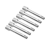 Guitar Saddle Screws Replacement Set of 6 | Sturdy Metal Mounting Screws for Tremolo Intonation | Fits Electric Guitar/Bass | 3.85cm Length, Silver/Black/Gold (Silver)