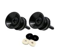 Guitar Security Lock 2pcs Guitar - End Pins Flat Head Metal Strap Buttons 2
