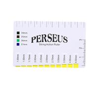Guitar Setup Tool, Guitar Action Gauge, Precise Adjustment Portable String Height Ruler for Guitarists, Luthiers, or Hobbyists, Repair Maintenance, 3.35x2.09 Inches PVC 1mm Thick