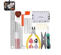 Guitar Setup Tools - Hex Wrenches Ruler Screwdriver, Repair Kit Bag Tools