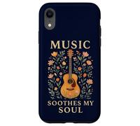 Guitar Soul Music Floral Classic Estetica Guarigione Custodia per iPhone XR