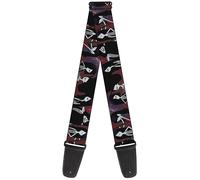 Guitar Strap - Adventure Time Marceline Poses Collage Reds ACC NUOVO