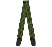 Guitar Strap - Avatar Last Airbender Earth Element Symbol Black/Oli... ACC NUOVO