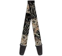 buckle-down tracolla per chitarra - BD die hard Skull 02 - 5,1 cm - Larghezza 29 - 137,2 cm lunghezza