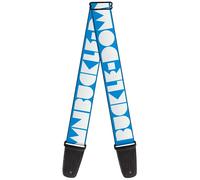 Guitar Strap - Buckle-Down Shapes Turquoise/White ACC NUOVO