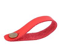 Guitar Strap Button | Portable Headstock Strap Tie for Guitars Without Buckles | Artificial Leather Guitar Accessory/Lightweight / 3 Colors (Red)