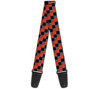 Guitar Strap - Checker Trio Gray/Black/Red ACC NUOVO