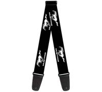 Guitar Strap - Ford Mustang Black/White Logo Repeat ACC NUOVO