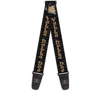 Guitar Strap - Fred Face/Pose Yabba Dabba Doo Black/Gray/Orange ACC NUOVO
