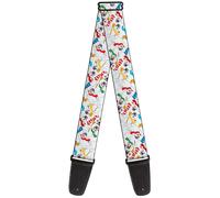 Guitar Strap - Frosty The Snowman Pose Scattered White ACC NUOVO