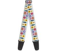 Guitar Strap - Harry Potter Honeydukes Icons Collage White/Multi Color ACC NUOVO