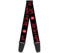 Guitar Strap - It Balloon We All Float Down Here Black/Red ACC NUOVO
