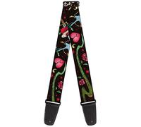 Guitar Strap - Live Hard Die Young Close-Up Black ACC NUOVO