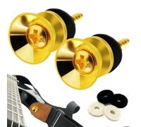 Guitar Strap Locks - Iron, 3,5 x 2,3 x 0,3 in metallo, Quick Release | Pins Security End for Acoustic & Electric Guitar, Rust-Proof Strap Lock Set For Instrument Safety, Performance, Practice