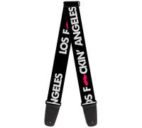 Guitar Strap - Los FCkin` Angeles Mustache Black/White/Pink ACC NUOVO