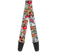 Guitar Strap - Only God Can Judge Me Close-Up White ACC NUOVO