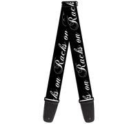 Guitar Strap - Racks On Racks Black/White ACC NUOVO