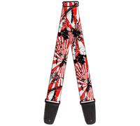 Guitar Strap - Rising Sun White/Red ACC NUOVO