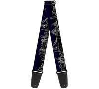Guitar Strap - San Francisco Vivid Skyline Midnight Blue ACC NUOVO