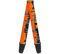 Guitar Strap - San Francisco Vivid Skyline Orange Fade/Black ACC NUOVO