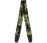 Guitar Strap - The Conjuring Annabelle Pose And Blocks Black/Greens... ACC NUOVO