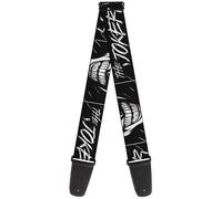Guitar Strap - The Joker Smiling Eyes Sketch Close-Up Black/White ACC NUOVO