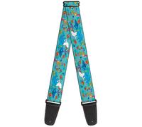 Guitar Strap - The Smurfs Swimming With Fish Blue/Multi Color ACC NUOVO