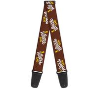 Guitar Strap - Willy Wonka And The Chocolate Factory Wonka Bar Logo... ACC NUOVO