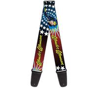 Guitar Strap - Wonder Woman Face W/Stars ACC NUOVO