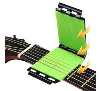 Guitar String Cleaner - Sided Fretboard Polishing Tool | Portable Rust Revention Scrubber for Acoustic & Electric Guitars | 360 String Cleaning System For Bright Tone & Long Life