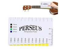 Guitar String Gauge Measuring Tool, Multifunctional String Ruler, Multifunzionale PVC Ruler for Action Measurement, Precision Setup, Manutenzione e Riparazione Tool for Electric Accoustic Bass
