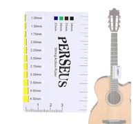 Guitar String Height Gauge, Professional Tool, 3.35x2.09 Inches Precise Multifunctional Ruler for Guitar Repair, Adjustment, Leveling, Stringing Setup and Maintenance
