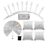 Guitar String Height Gauge, Stainless Steel Action Ruler, Adorable Compact Maintenance Feeler Gauge, Precision Luthier Setup Tool Kit, Measuring Tools for Chitarists and Musicians