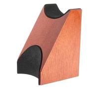 Guitar Support, Bass Holder, 3.74x2.6x2.44inches, Neck Rest, Wooden Base, Silicone Padding, Compact Size, for Stable, Workstation Use, String Changing, Cleaning, Tool