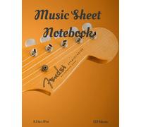 Guitar Tab Notebook: 6 String Guitar Chord and Tab Sheet Notebook for Hobby Guitar Players, Musicians, Teachers and Students (8.5"x11" - 125 Pages): Yellow Fender Cover