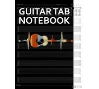 Guitar Tab Notebook: Heartbeat Retro Vintage Blank 6 String Guitar Tablature for Guitarists. 100+ Pages Manuscript Tab Music Sheets Journal