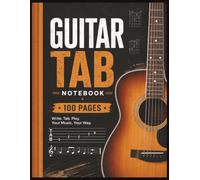 Guitar Tab Notebook with Chord Charts & Scale Reference