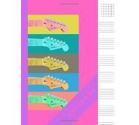GUITAR TABS NOTEBOOK: Blank guitar tab sheet music notebook