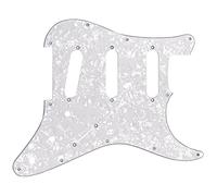 Guitar Tech gt552 - Battipenna per chitarra stile ST perlmuss per Bianco
