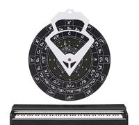 Guitar Theory ,Guitar Learning Tool, 13.19x11.81x0.39 Inches Portable Assistant Wheel Ideal for Adults and Students, Book Set for Beginners to Practice Melody and Chords