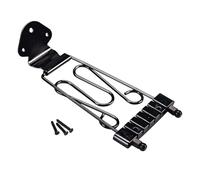 Guitar Trapeze Tailpiece - Replacement 6-String Tailpiece Bridge for Acoustic, Electric, and Semi-Acoustic Chitars, Professional Use for Practice, Recording, Live Performance, Home and Repair Work