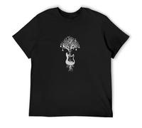 Guitar Tree Graphic Music Art Banksy O-Neck 100% Cotton Short Sleeve Unisex T-Shirt S