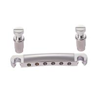 Guitar Tune-O-Matic - Barra di arresto per ponte, con clip, per chitarre LP/Les Paul/SG/ES, cromato